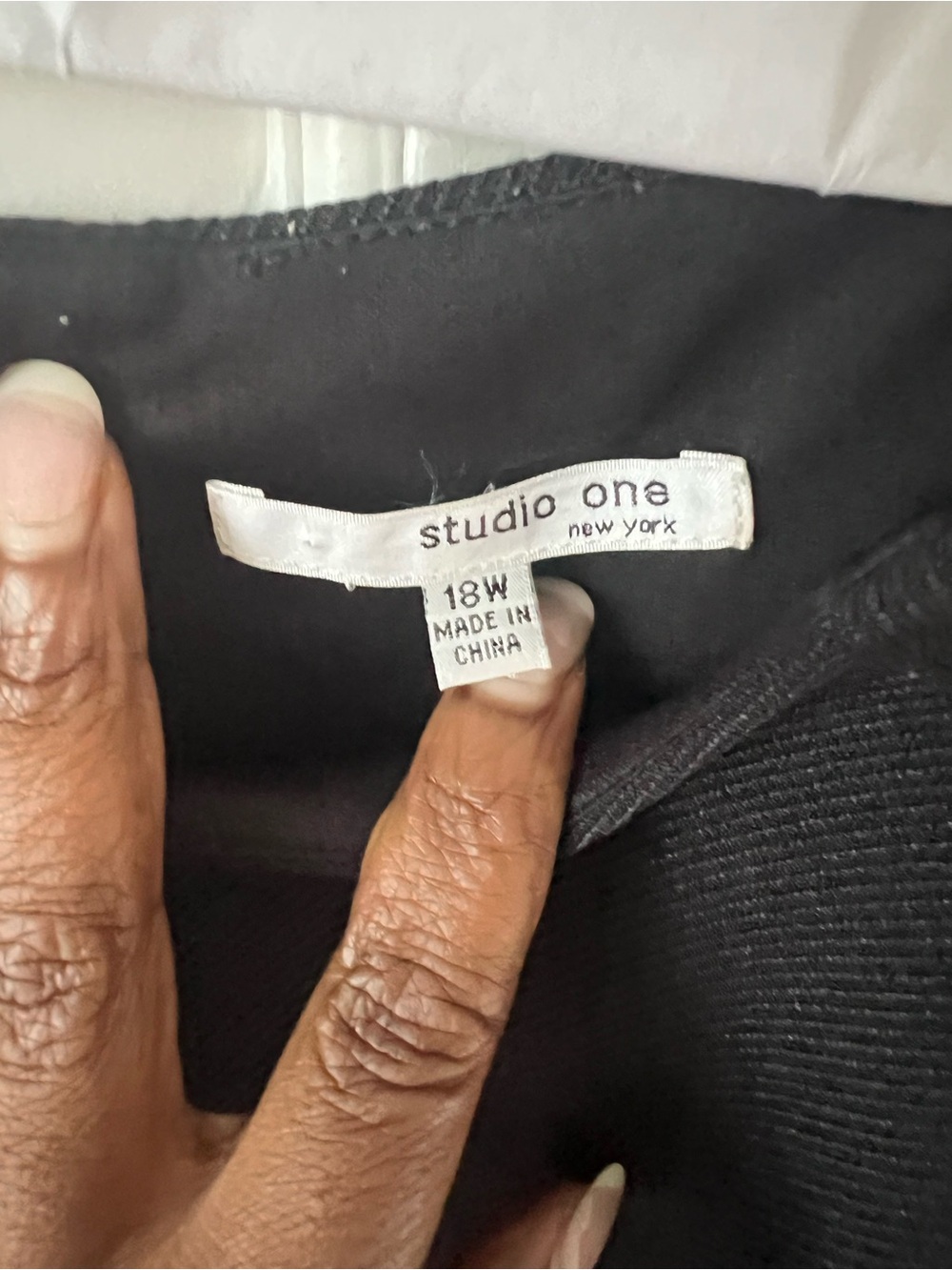 Studio One Black, Cream and White Dress